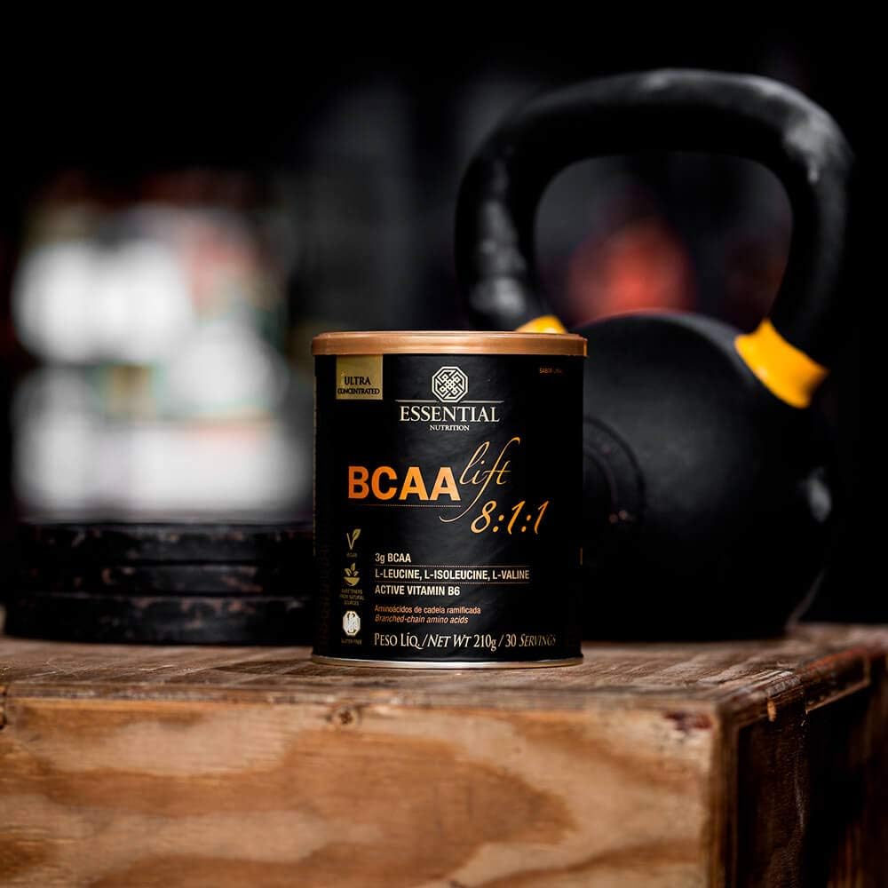 Bcaalift 8:1:1 210g Limão Essential Nutrition Suplemento em Pó - Essential Nutrition - Viva Nutrição Bcaalift 8:1:1 210g Limão Essential Nutrition Suplemento em Pó - Essential Nutrition - Viva Nutrição