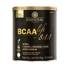 Bcaalift 8:1:1 210g Limão Essential Nutrition Suplemento em Pó - Essential Nutrition - Viva Nutrição