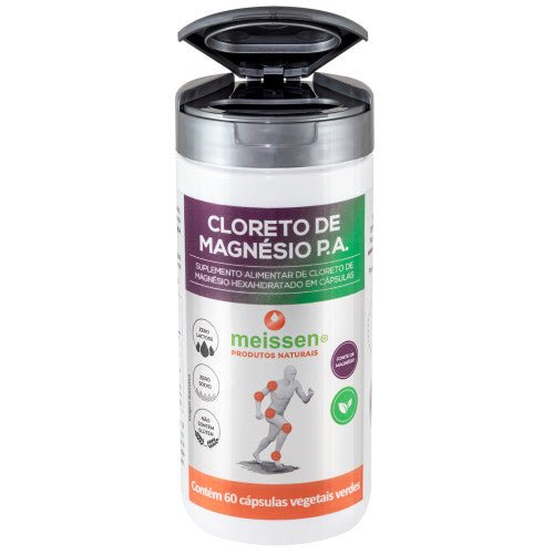Cloreto de Magnésio P A 60 Cápsulas Meissen - Meissen - Viva Nutrição Cloreto de Magnésio P A 60 Cápsulas Meissen - Meissen - Viva Nutrição