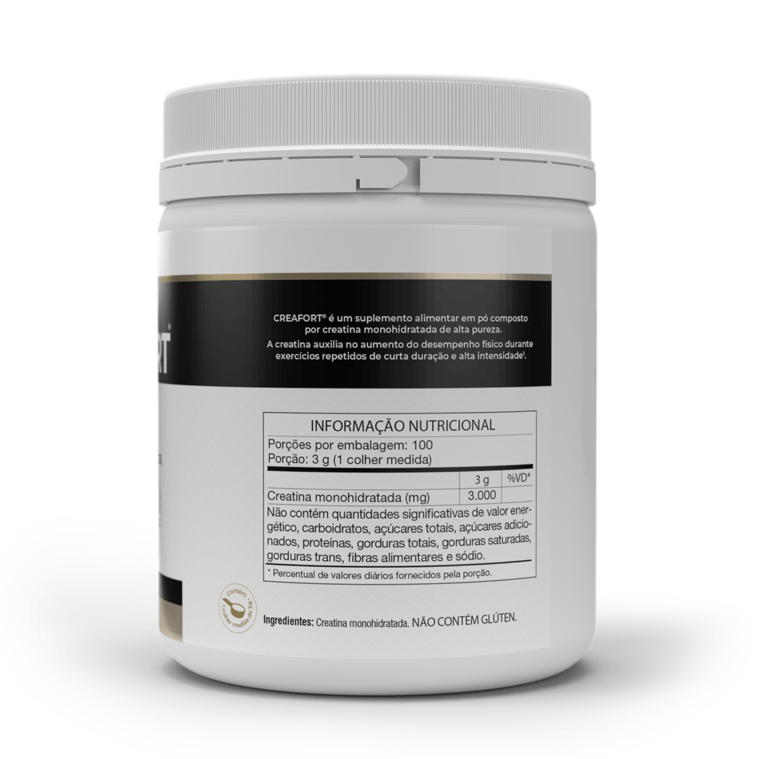 Creafort Creapure 300g Vitafor Creatina Monohidratada de Alta Pureza Vegano e Sem Glúten - Vitafor - Viva Nutrição Creafort Creapure 300g Vitafor Creatina Monohidratada de Alta Pureza Vegano e Sem Glúten - Vitafor - Viva Nutrição