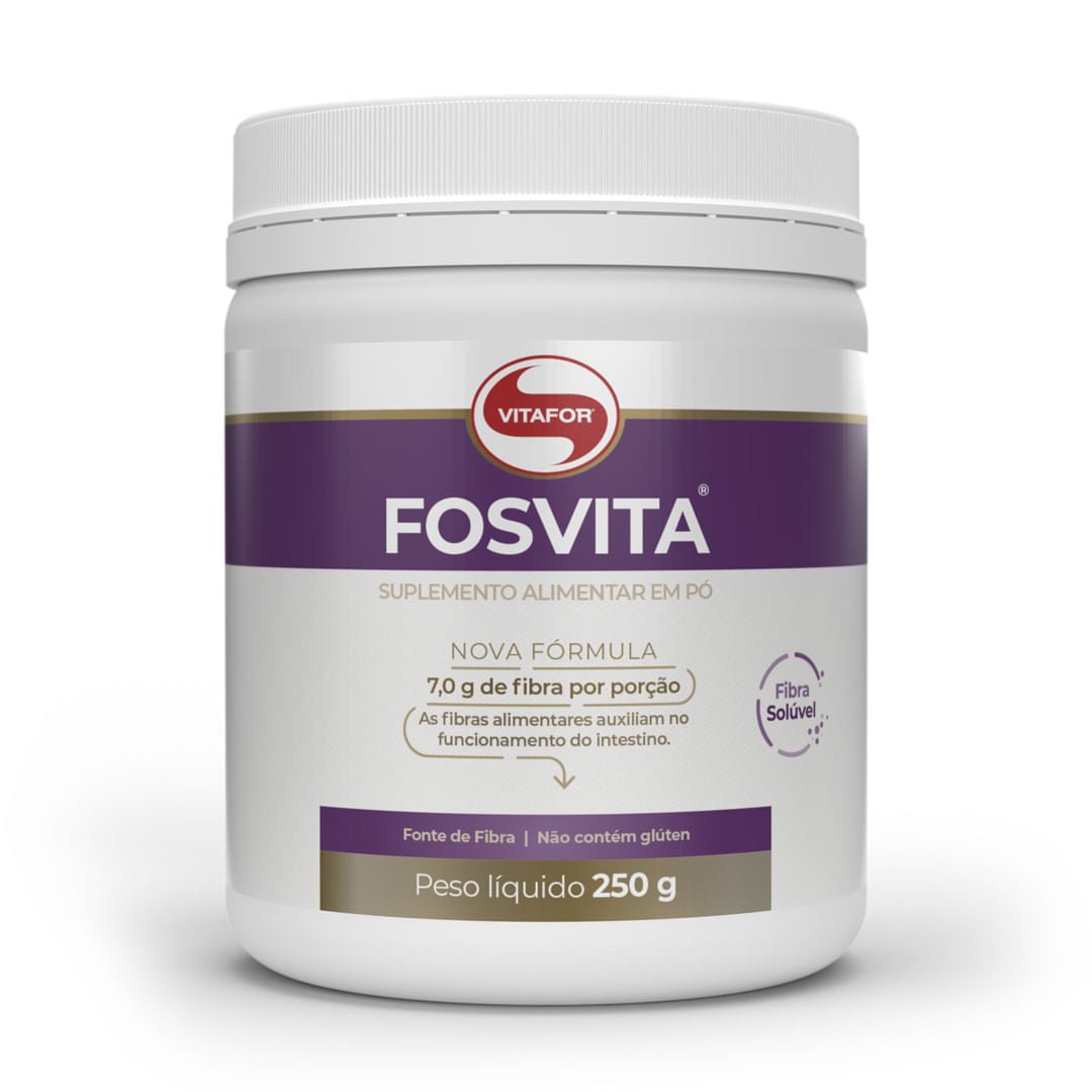 Fosvita 250g Vitafor Suplemento de Fibras Solúveis para Saúde Digestiva - Vitafor - Viva Nutrição