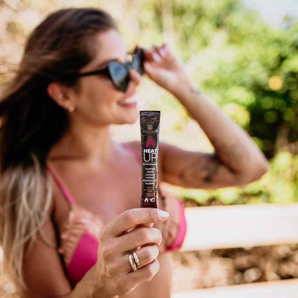 Heat Up 20 Paus de 7g Romã com Especiarias e Pimentas Essential Nutrition - Essential Nutrition - Viva Nutrição Heat Up 20 Paus de 7g Romã com Especiarias e Pimentas Essential Nutrition - Essential Nutrition - Viva Nutrição