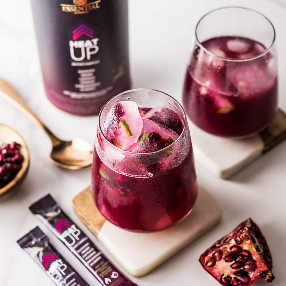 Heat Up 20 Paus de 7g Romã com Especiarias e Pimentas Essential Nutrition - Essential Nutrition - Viva Nutrição Heat Up 20 Paus de 7g Romã com Especiarias e Pimentas Essential Nutrition - Essential Nutrition - Viva Nutrição