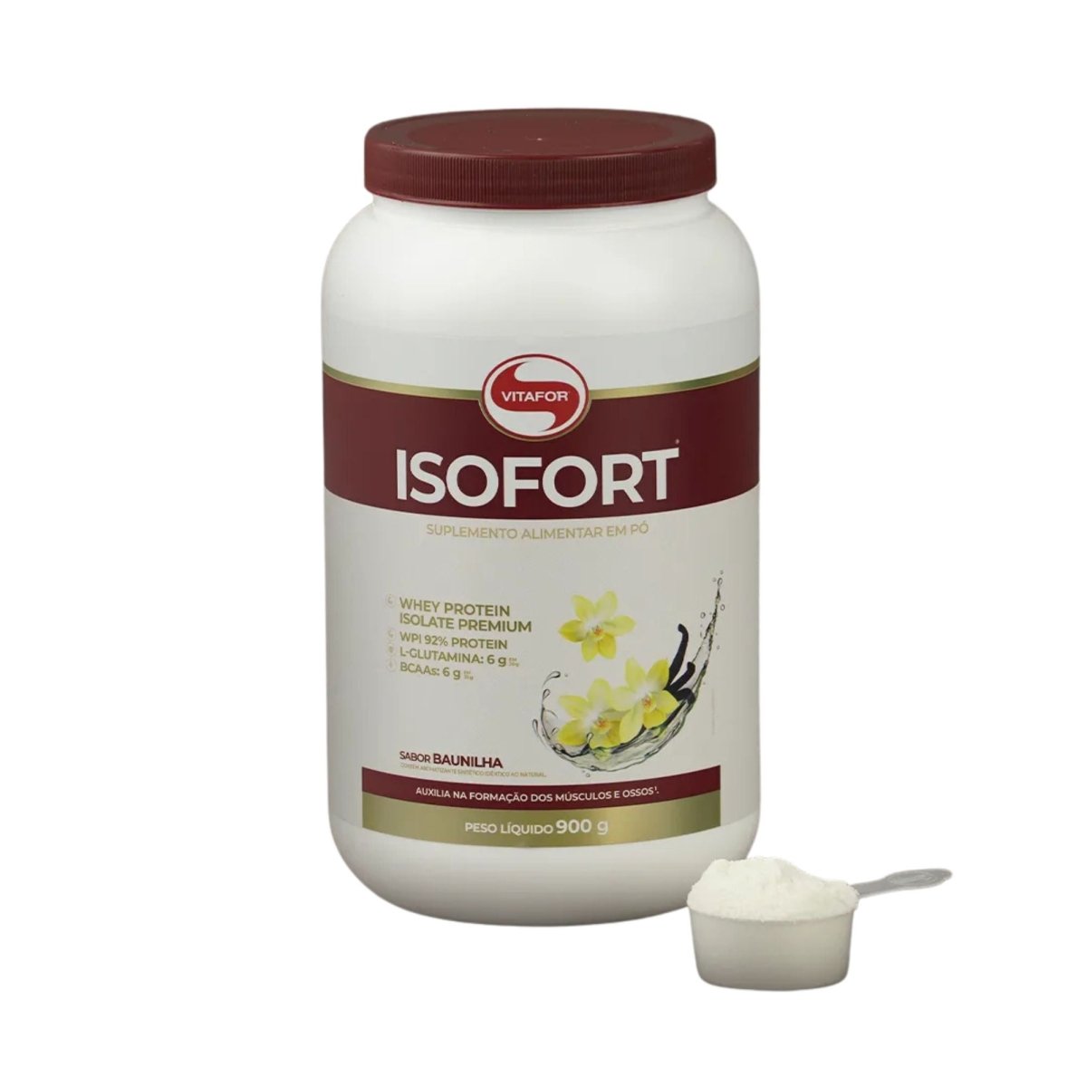 Isofort Baunilha 900g Vitafor Proteína Isolada do Soro do Leite Sem Glúten Sem Lactose - Vitafor - Viva Nutrição Isofort Baunilha 900g Vitafor Proteína Isolada do Soro do Leite Sem Glúten Sem Lactose - Vitafor - Viva Nutrição