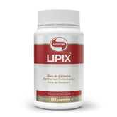 Lipix 120 Cap Vitamin E Oleo de Cártamo Suplemento Antioxidante e Emagrecimento Vitafor - Vitafor - Viva Nutrição