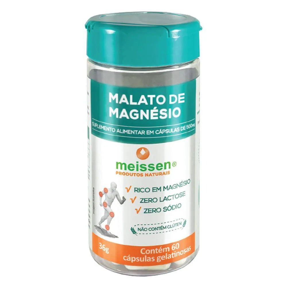 Malato de Magnésio Dimalato 60 Cápsulas de 500mg Meissen - Meissen - Viva Nutrição
