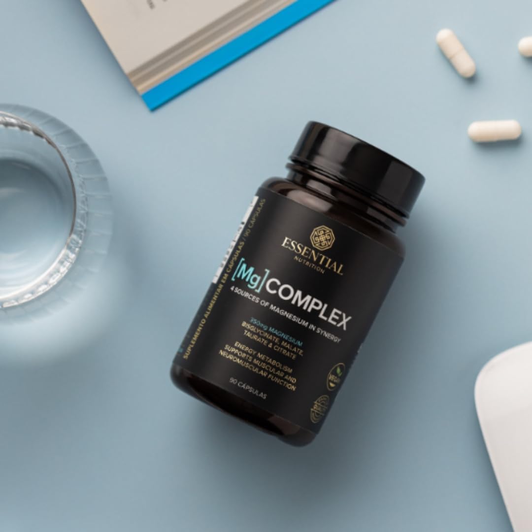 Mg Complex Essential Nutrition 90 Cápsulas de Magnésio Bio Disponível - Essential Nutrition - Viva Nutrição Mg Complex Essential Nutrition 90 Cápsulas de Magnésio Bio Disponível - Essential Nutrition - Viva Nutrição