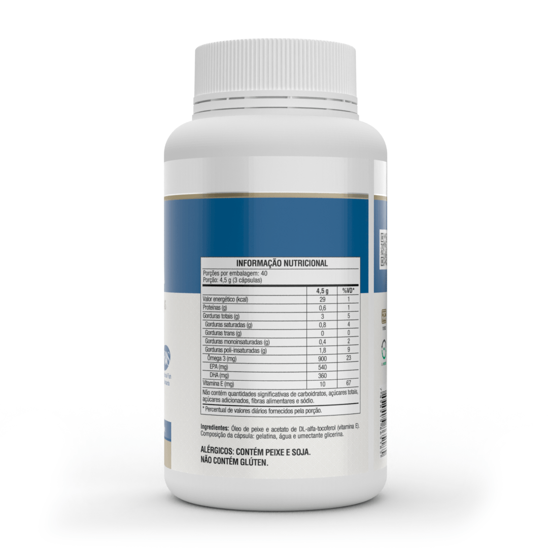 Ômega 3 EPA DHA 1000mg Com Vitamina E 120 Cápsulas Vitafor - Vitafor - Viva Nutrição Ômega 3 EPA DHA 1000mg Com Vitamina E 120 Cápsulas Vitafor - Vitafor - Viva Nutrição