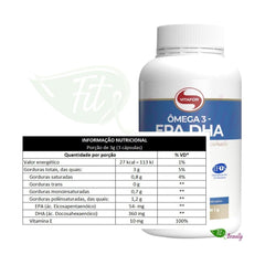 Ômega 3 EPA DHA 240 Cápsulas Vitafor 540mg EPA 360mg DHA Óleo de Peixe com Vitamina E - Vitafor - Viva Nutrição