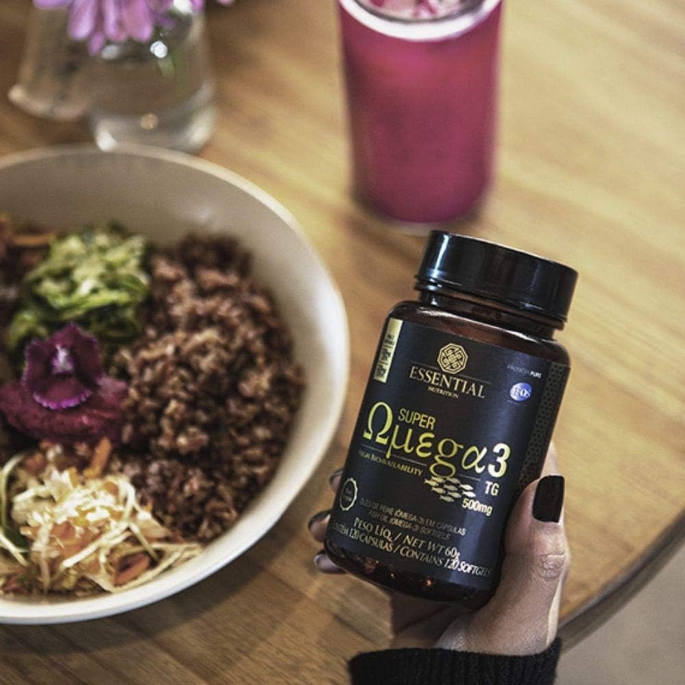 Super Ômega 3 Essential Nutrition 1G 60 Cápsulas - Essential Nutrition - Viva Nutrição Super Ômega 3 Essential Nutrition 1G 60 Cápsulas - Essential Nutrition - Viva Nutrição