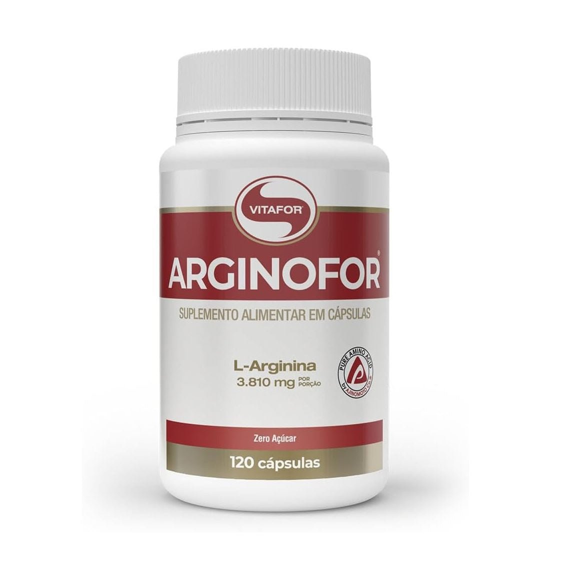 Vitafor Arginofor 120 Cápsulas L - Arginina Suplemento Sem Sabor - Vitafor - Viva Nutrição