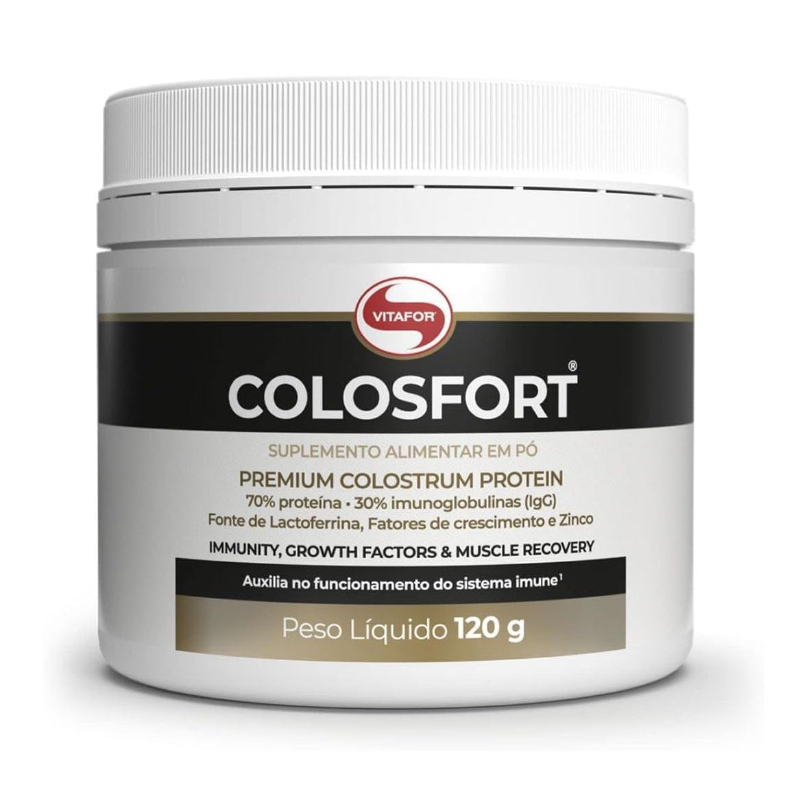 Vitafor Colosfort 120g Proteína de Colostro Premium Nutrientes Imunológicos e Fatores de Crescimento - Vitafor - Viva Nutrição