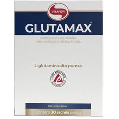 Vitafor Glutamax 30 Sachês de 5g L - Glutamina Solúvel em Água para Nutrição Enteral e Oral - Vitafor - Viva Nutrição