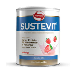 Vitafor Novo Sustevit 400g Sabor Morango Complemento Alimentar Nutritional - Vitafor - Viva Nutrição