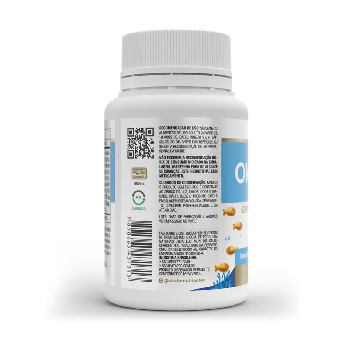 Vitafor Omegafor Família 60 Cápsulas Suplemento Alimentar Óleo de Peixe Fonte de Ômega 3 - Vitafor - Viva Nutrição Vitafor Omegafor Família 60 Cápsulas Suplemento Alimentar Óleo de Peixe Fonte de Ômega 3 - Vitafor - Viva Nutrição