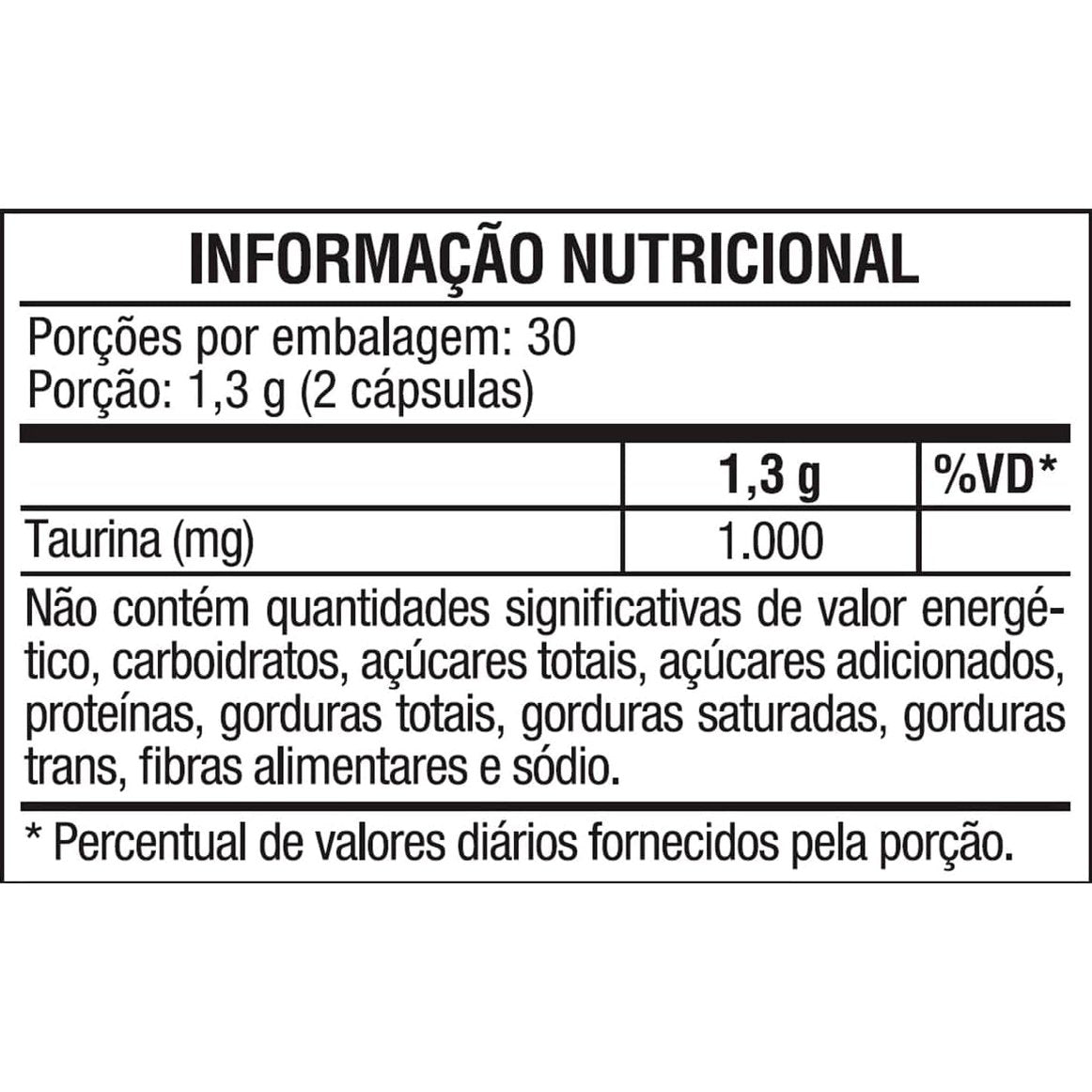 Vitafor Taurina 60 Cápsulas - Vitafor - Viva Nutrição Vitafor Taurina 60 Cápsulas - Vitafor - Viva Nutrição