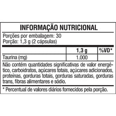 Vitafor Taurina 60 Cápsulas - Vitafor - Viva Nutrição