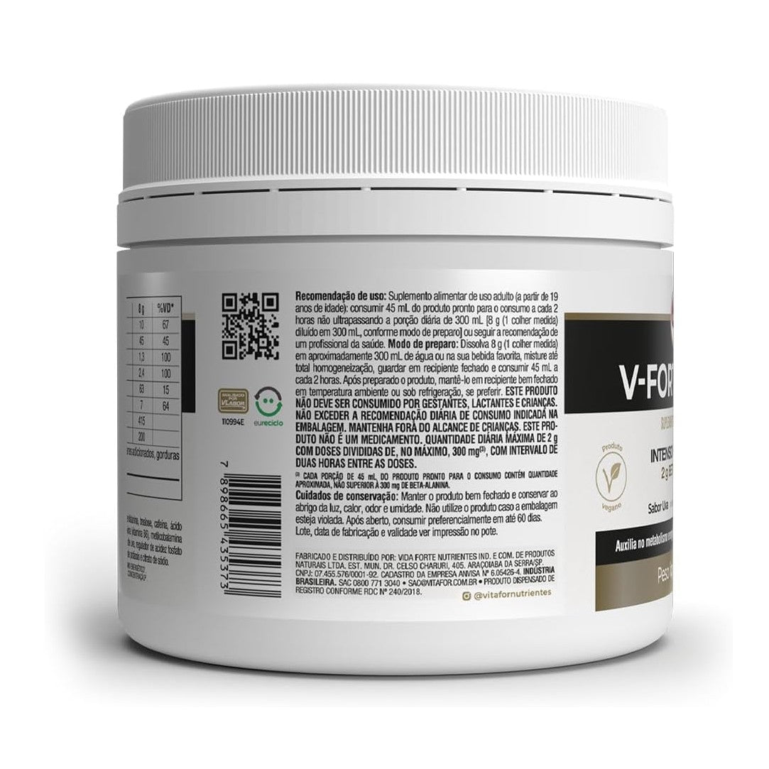 Vitafor V - Fort Ultra 240g Sabor Uva Pré - Treino Desempenho Esportivo - Vitafor - Viva Nutrição Vitafor V - Fort Ultra 240g Sabor Uva Pré - Treino Desempenho Esportivo - Vitafor - Viva Nutrição