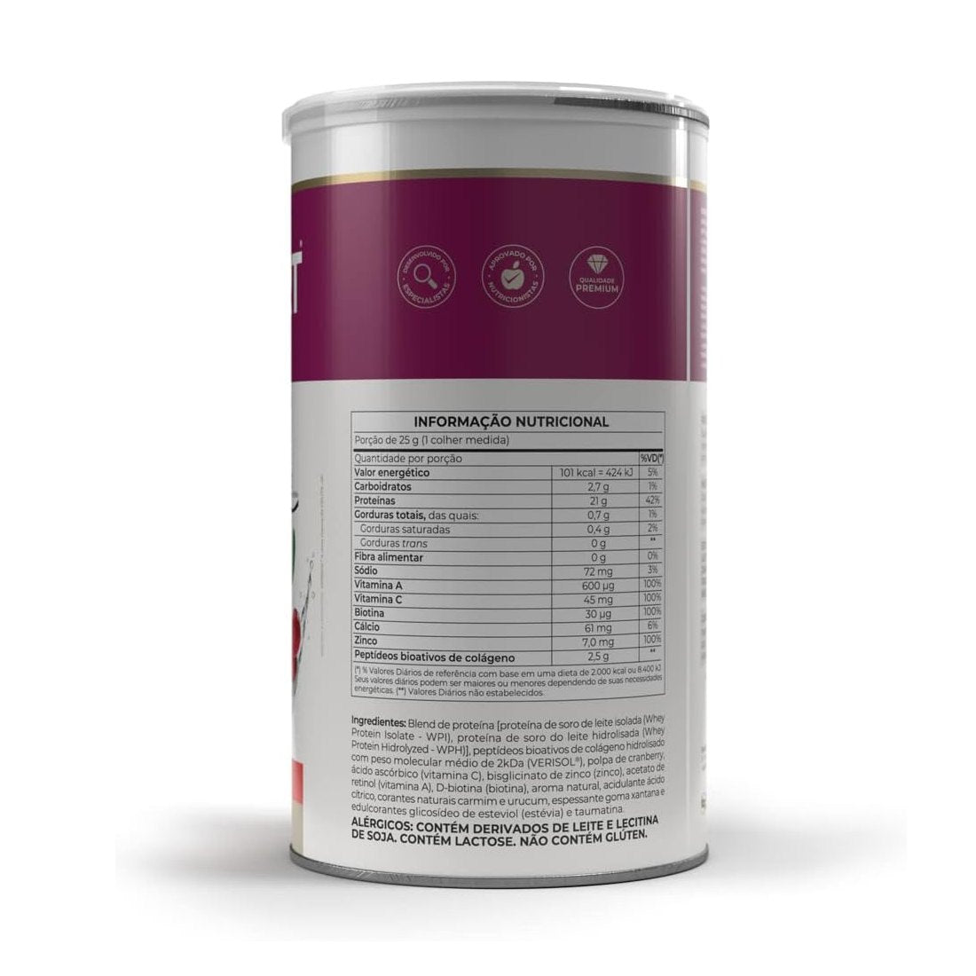Vitafor Whey Isofort Beauty 450g Cranberry Com Colágeno Verisol - Vitafor - Viva Nutrição Vitafor Whey Isofort Beauty 450g Cranberry Com Colágeno Verisol - Vitafor - Viva Nutrição