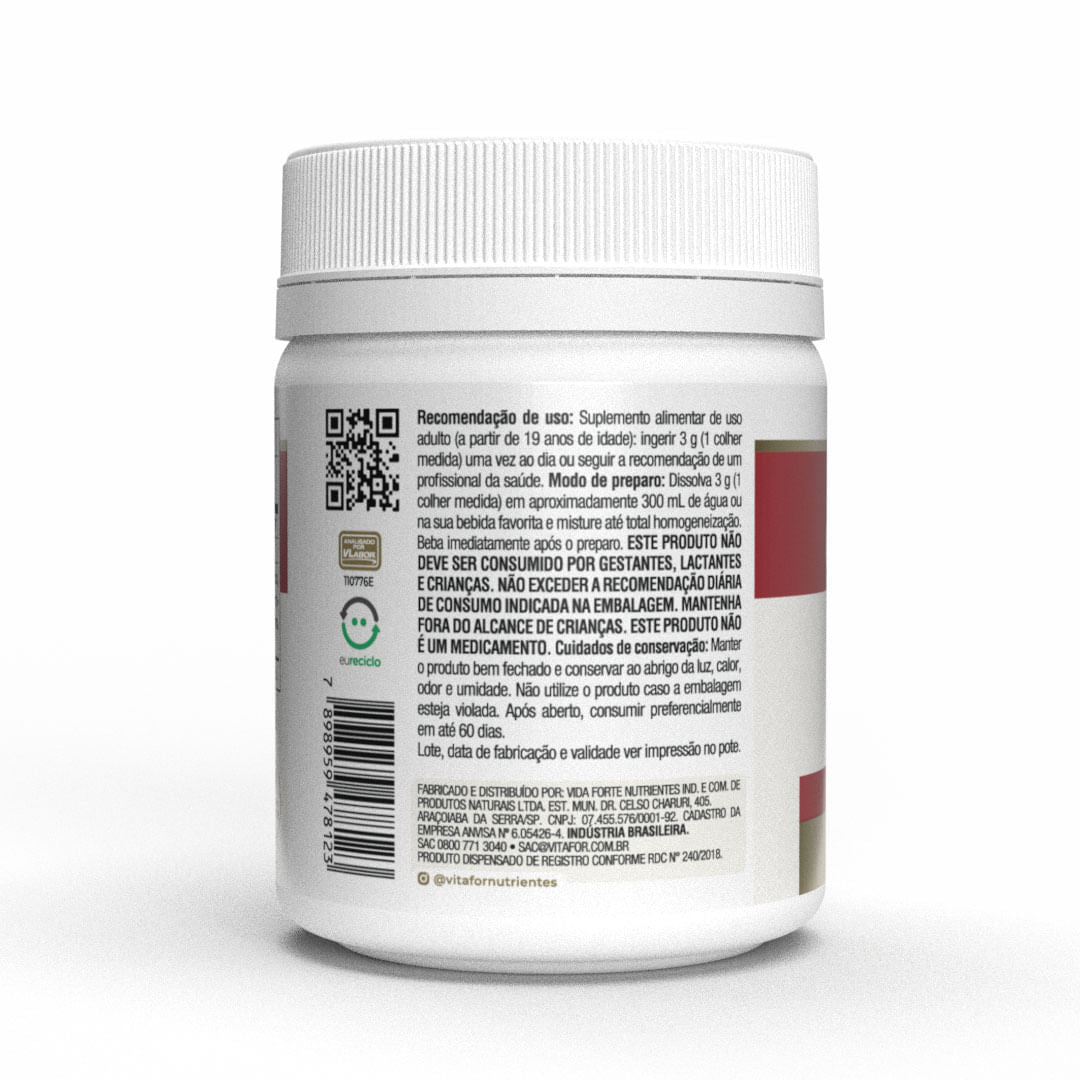 Creatina Monohidratada 100g Vitafor Vegana Alta Solubilidade - Vitafor - Viva Nutrição