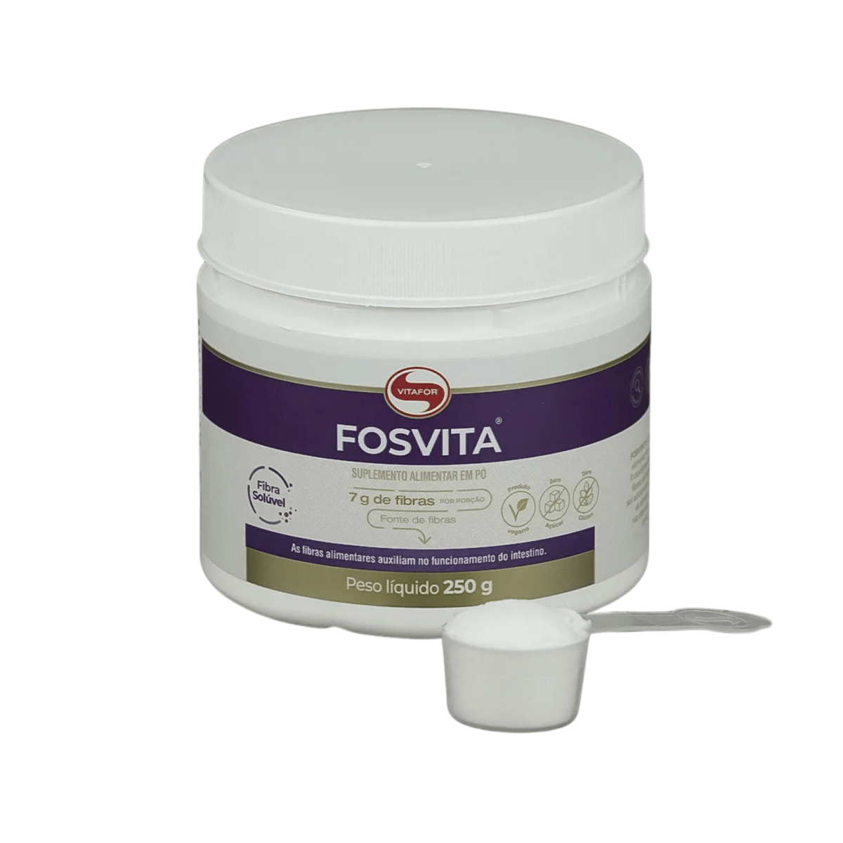 Fosvita 250g Vitafor Suplemento de Fibras Solúveis para Saúde Digestiva - Vitafor - Viva Nutrição