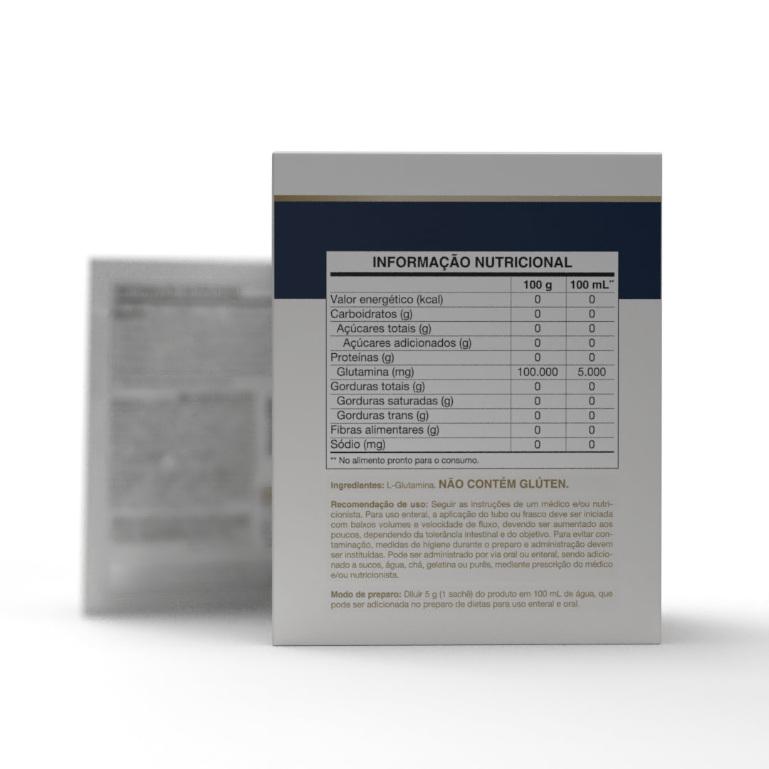 Glutamax 30 Sachês de 10g Aminoácido de Alta Pureza Sem Glúten Zero Calorias - Vitafor - Viva Nutrição