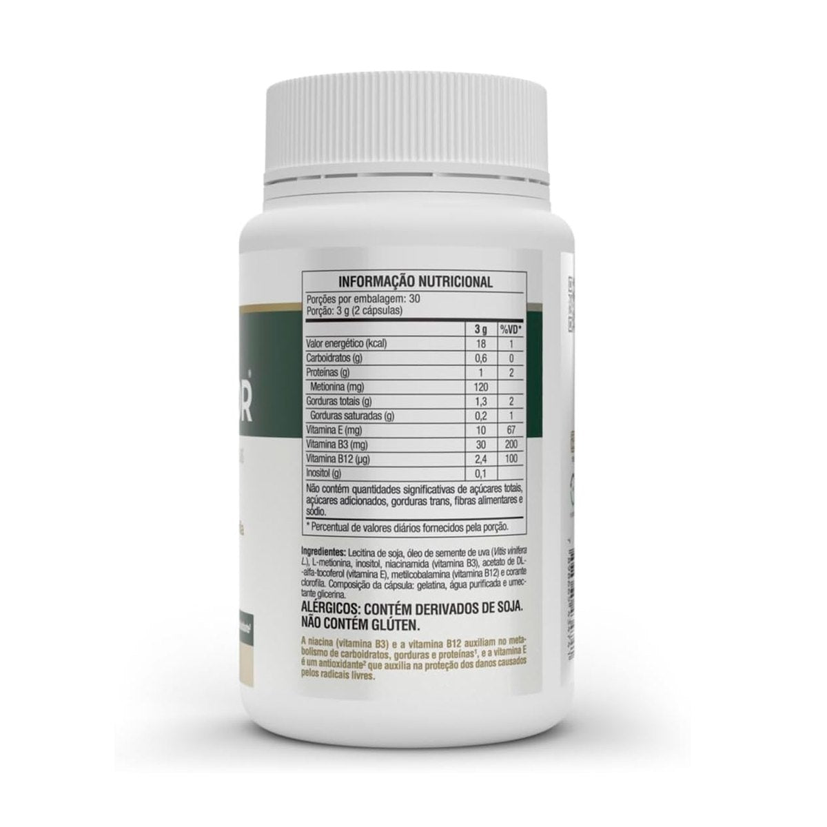 Kit 2 Hepatofor Vitafor 60 Cápsulas Suplemento Alimentar Com Inositol L Metionina Clorofila Vitaminas E B3 E B12 - Vitafor - Viva Nutrição