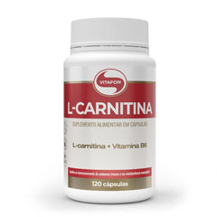 L CARNITINA 120 Cápsulas Com Vitamina B6 Para Energia E Sistema Imunológico - Vitafor - Viva Nutrição