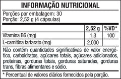 L CARNITINA 120 Cápsulas Com Vitamina B6 Para Energia E Sistema Imunológico - Vitafor - Viva Nutrição
