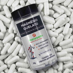 Magnésio Quelato 120 Cápsulas Meissen Auxilia na Ansiedade Sono e Saúde Óssea - Meissen - Viva Nutrição