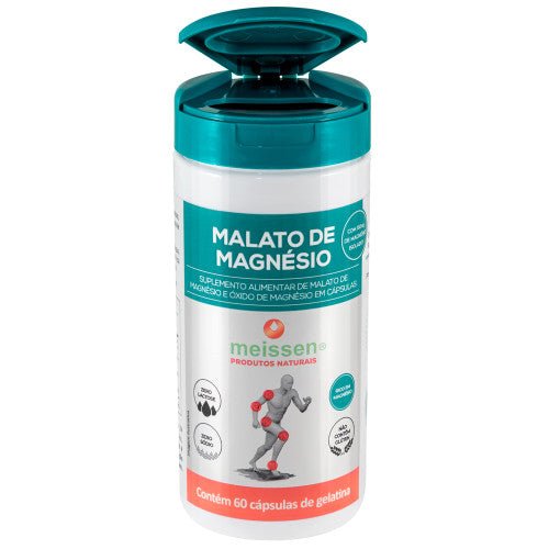 Malato de Magnésio Dimalato 60 Cápsulas de 500mg Meissen - Meissen - Viva Nutrição