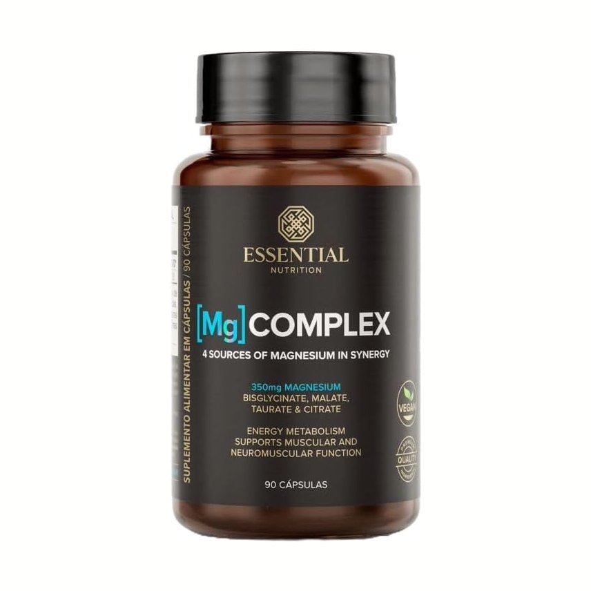 Mg Complex Essential Nutrition 90 Cápsulas de Magnésio Bio Disponível - Essential Nutrition - Viva Nutrição