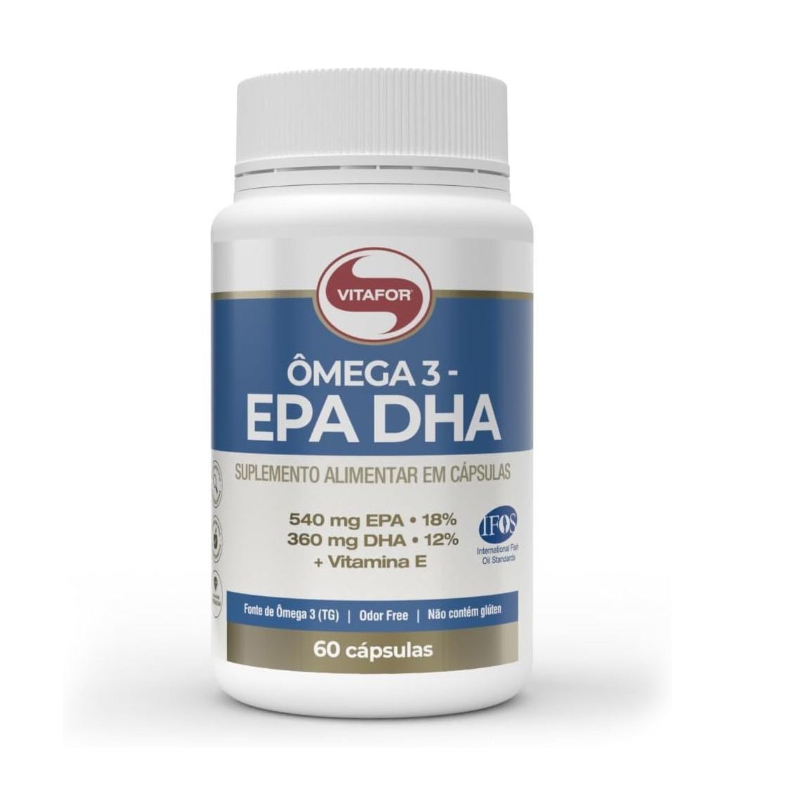 Ômega 3 Epa Dha 1g 60 Caps VitaFor - Vitafor - Viva Nutrição