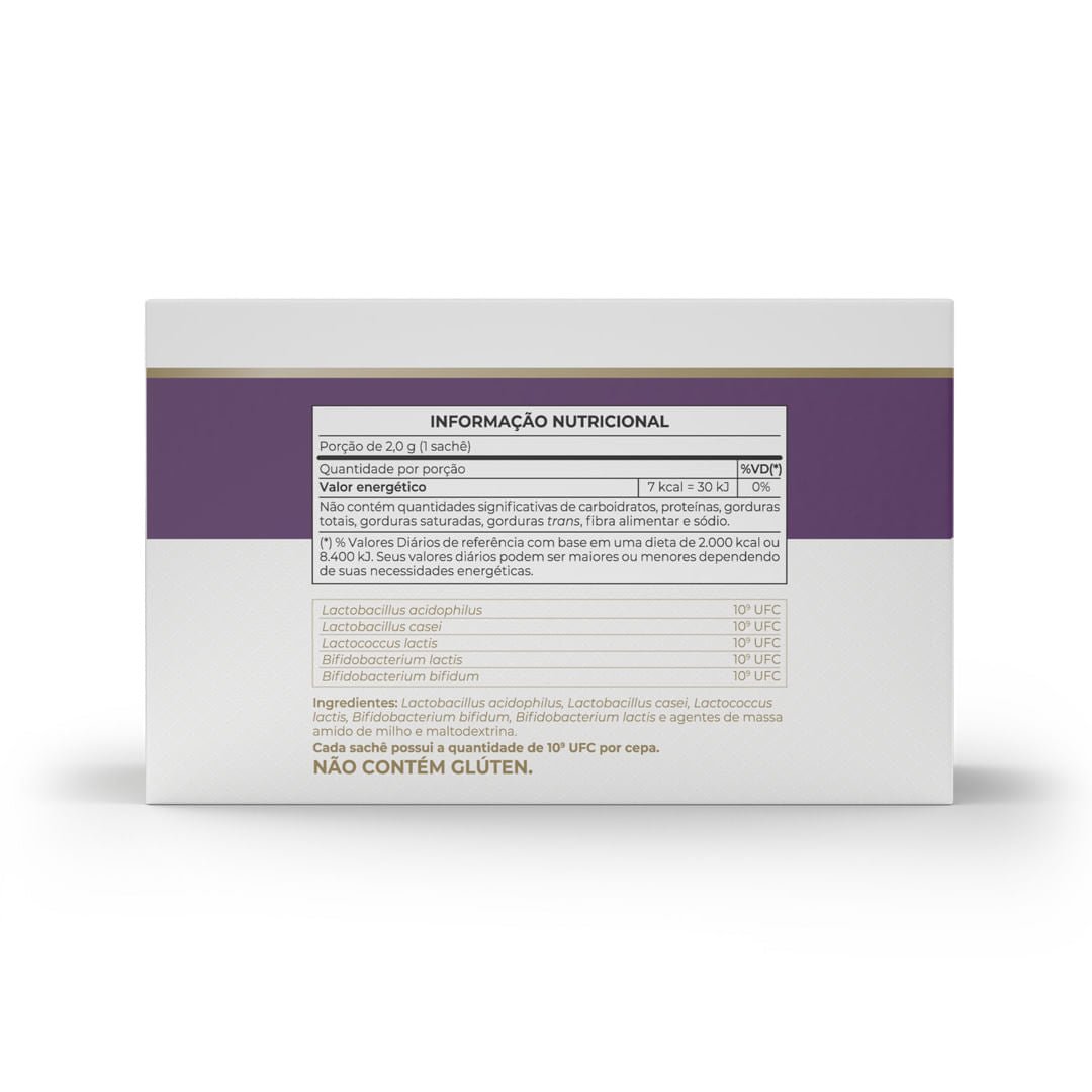 SIMFORT 30 Sachês de 2g Probióticos para Equilíbrio da Flora Intestinal - Vitafor - Viva Nutrição