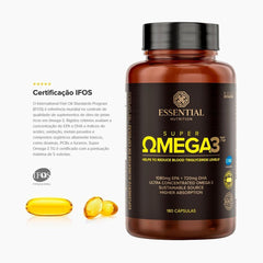 Super Ômega 3 TG 180 Cápsulas Essential Nutrition - Essential Nutrition - Viva Nutrição
