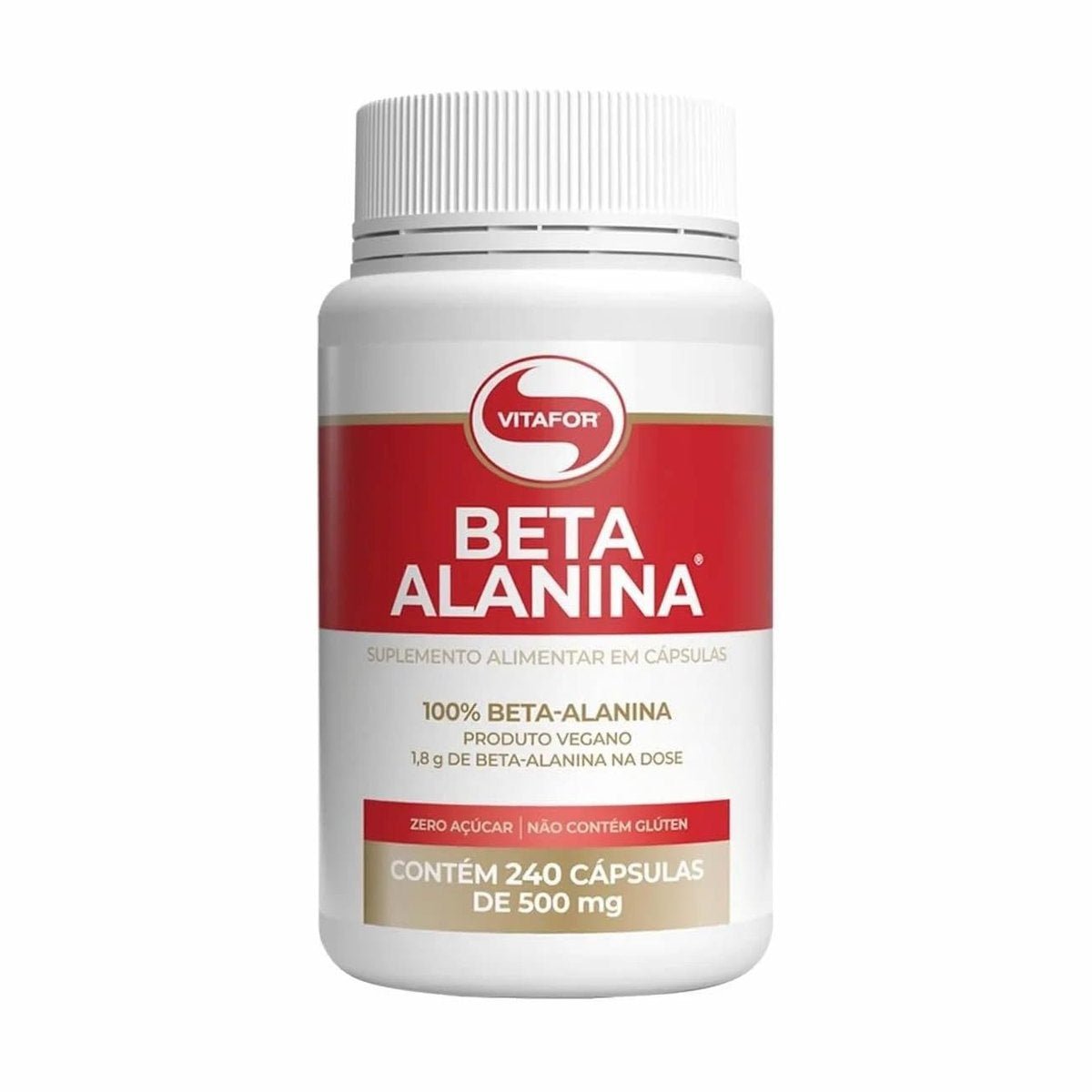 Vitafor Beta Alanina 240 Cápsulas Veganas Sem Glúten - Vitafor - Viva Nutrição