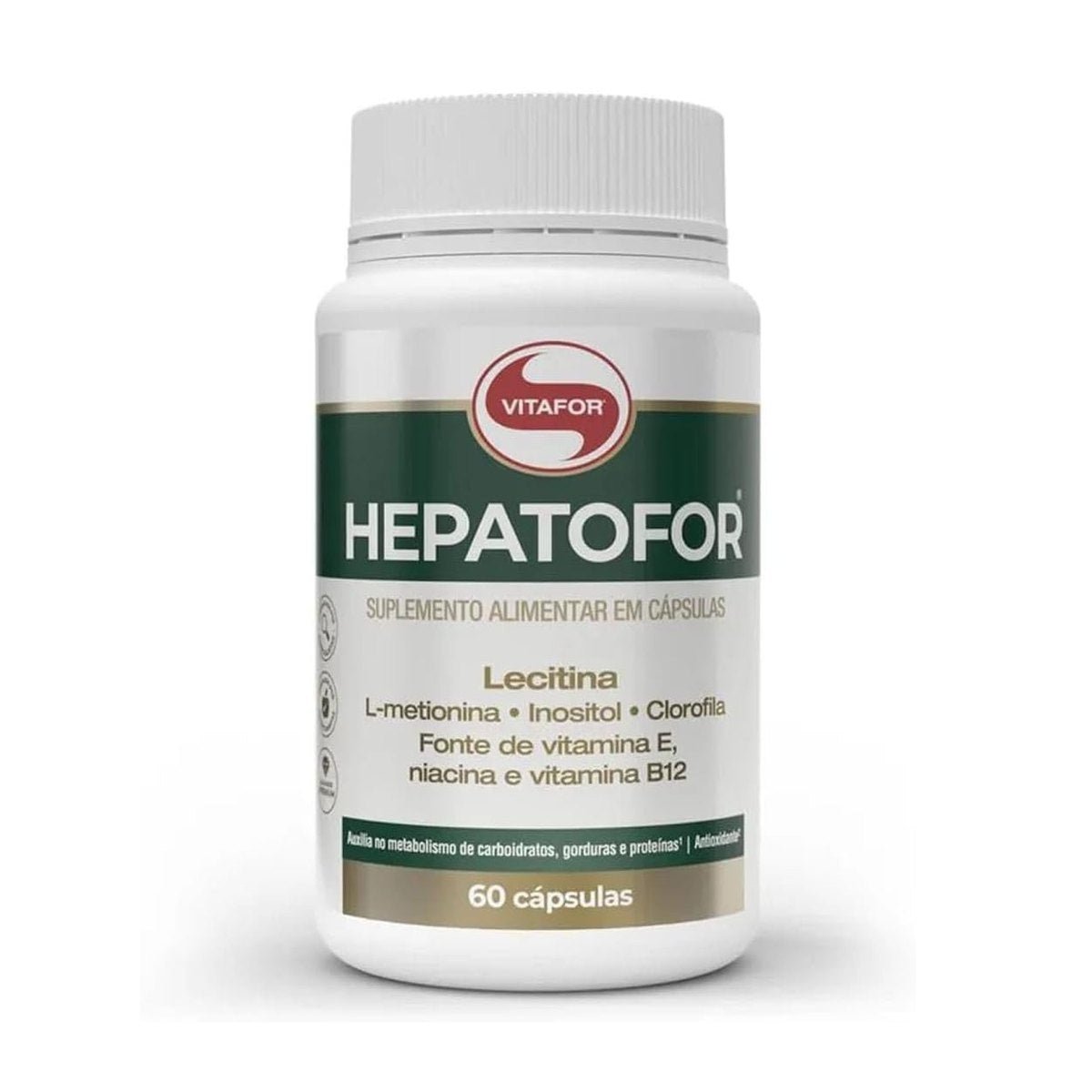 Vitafor Hepatofor 60 Cápsulas Suplemento Alimentar com Inositol L Metionina e Vitaminas - Vitafor - Viva Nutrição