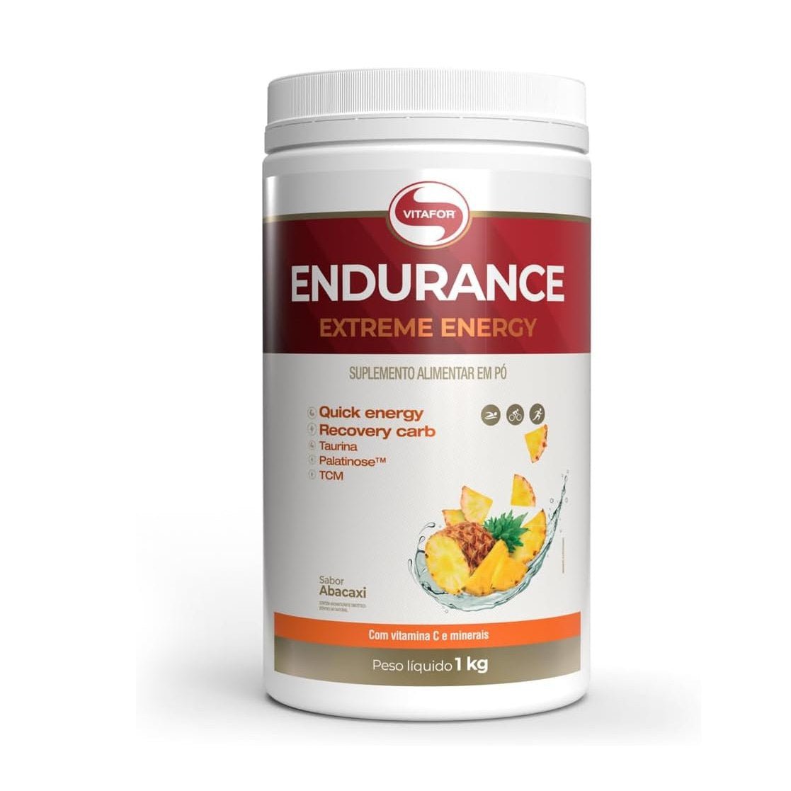 Vitafor Novo Endurance Extreme Energy 1000g Abacaxi - Vitafor - Viva Nutrição