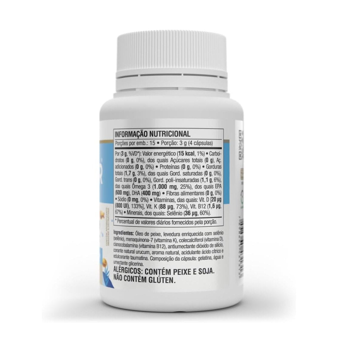 Vitafor Omegafor Família 60 Cápsulas Suplemento Alimentar Óleo de Peixe Fonte de Ômega 3 - Vitafor - Viva Nutrição