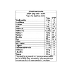 Vitafor V - Fort 240g Suplemento Pré Workout Limão - Vitafor - Viva Nutrição