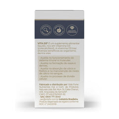 Vitafor Vita D3 Líquida 2000 UI Gota 10ml Suplemento Alimentar Vitamina D3 - Vitafor - Viva Nutrição
