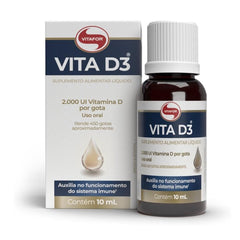 Vitafor Vita D3 Líquida 2000 UI Gota 10ml Suplemento Alimentar Vitamina D3 - Vitafor - Viva Nutrição